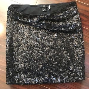 Sequin black skirt